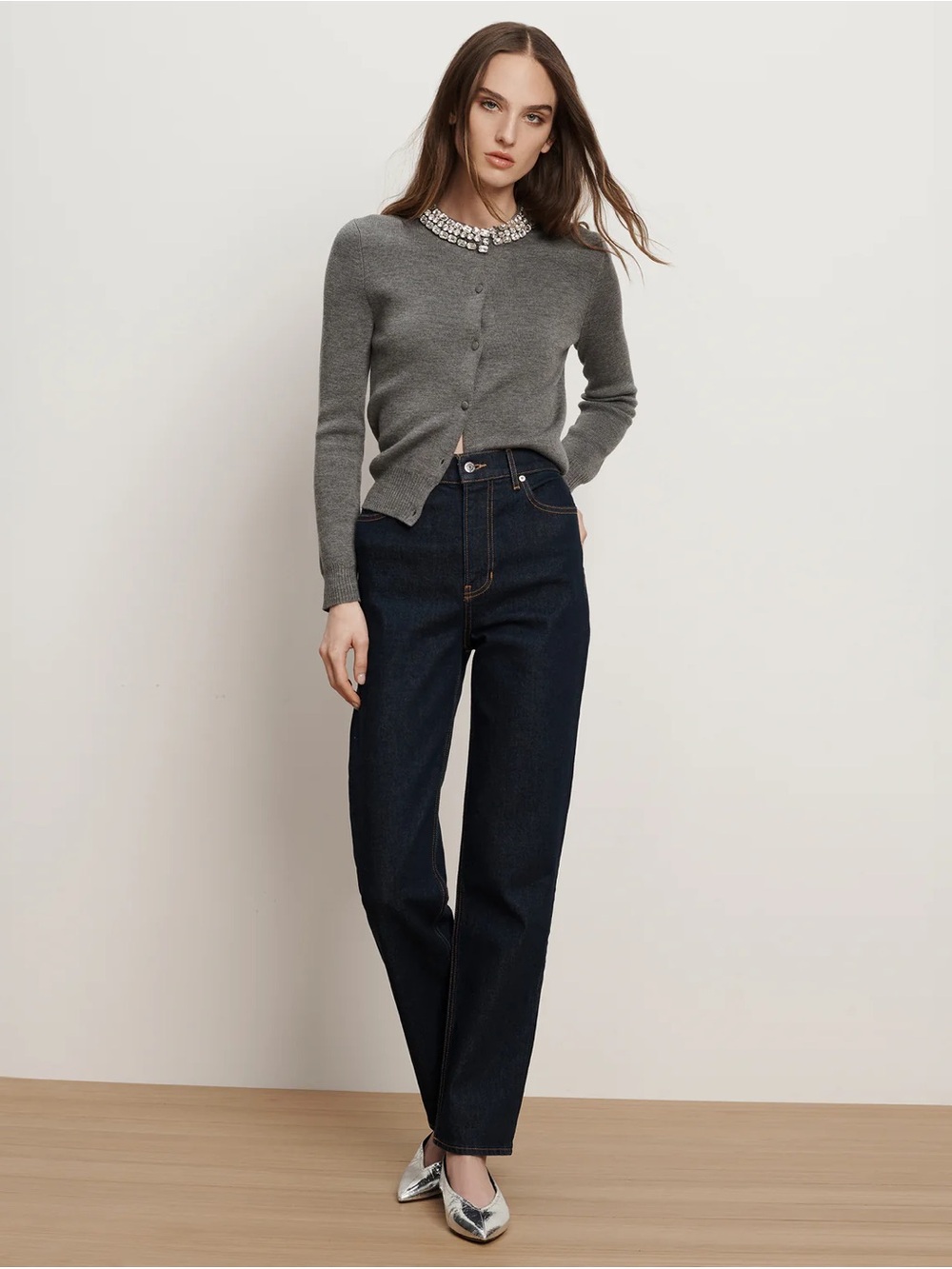 Veronica Beard 🩶 Daro Embellished Cardigan - Picture 5 of 11